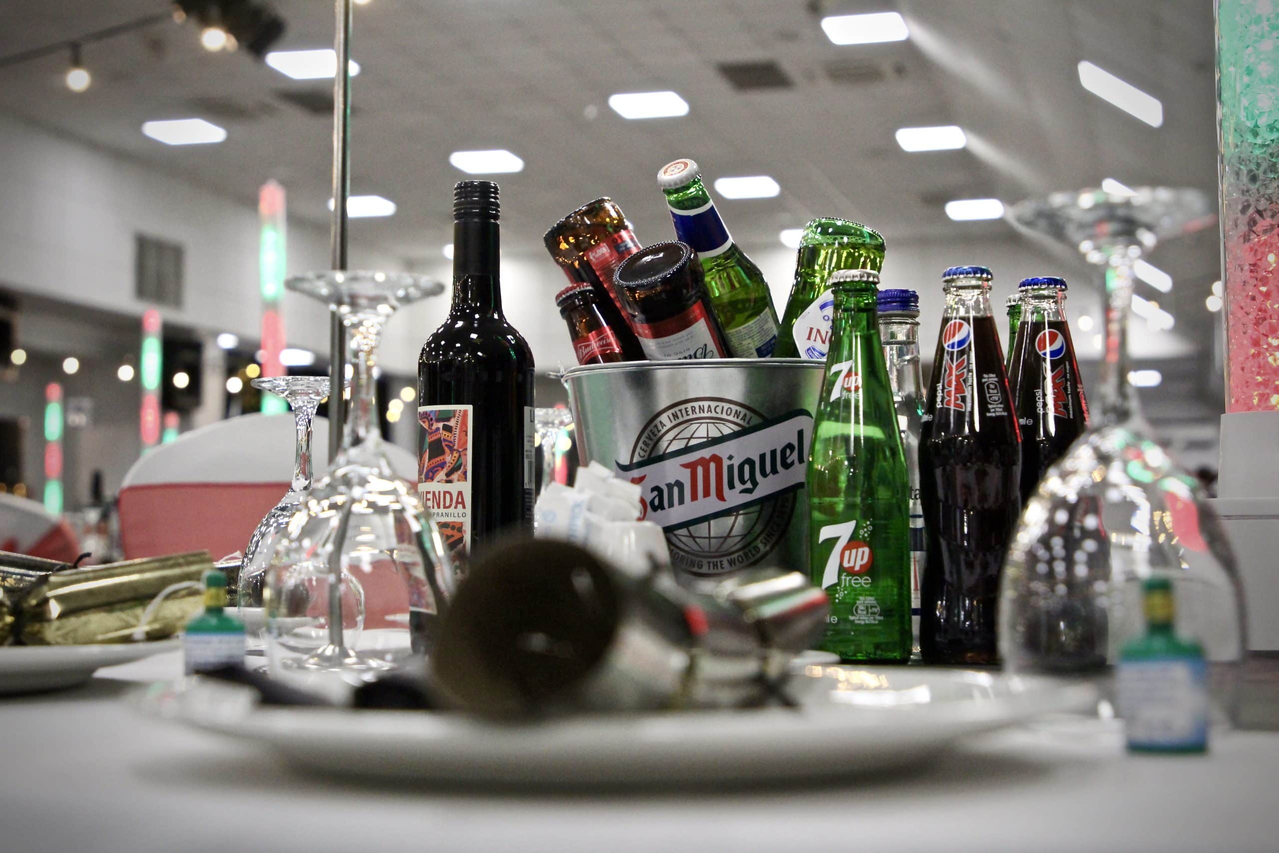 Beer Bottles on Table